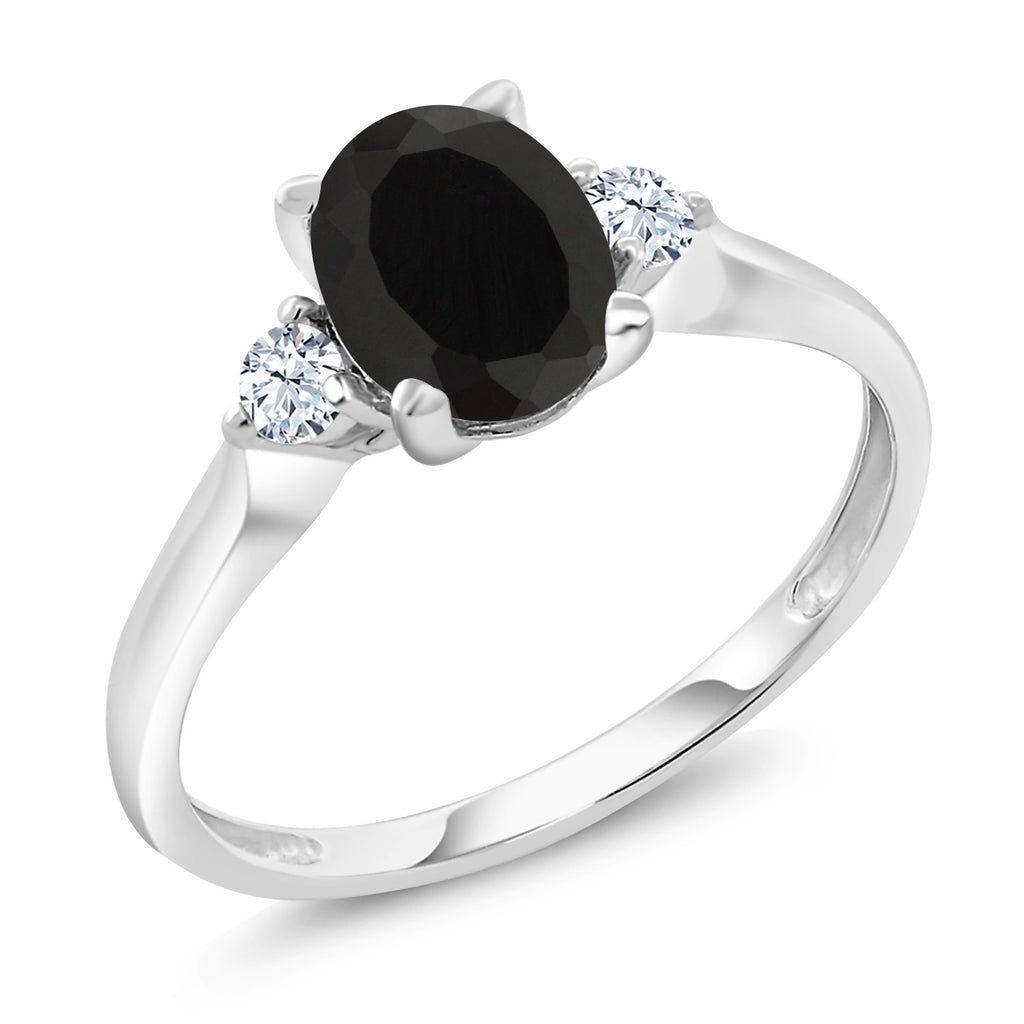 Onyx - December_8_Ring in 10K White Gold