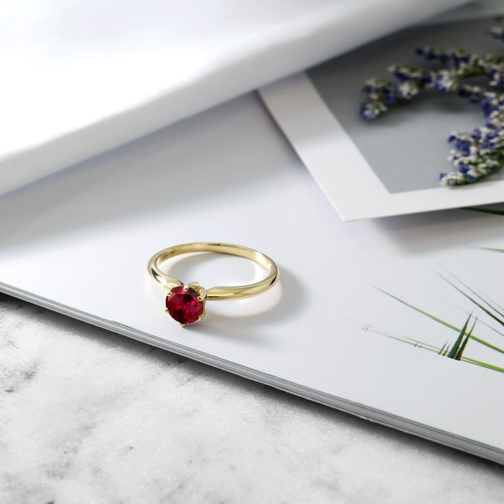 Created Ruby_Ring in 14K Yellow Gold