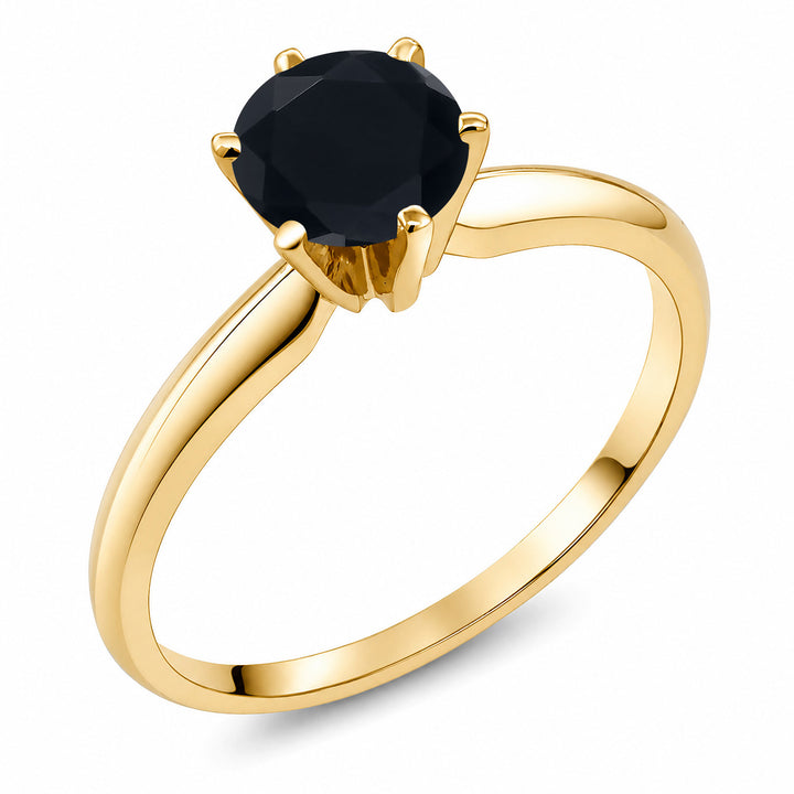 Onyx - December_5_Ring in 14K Yellow Gold