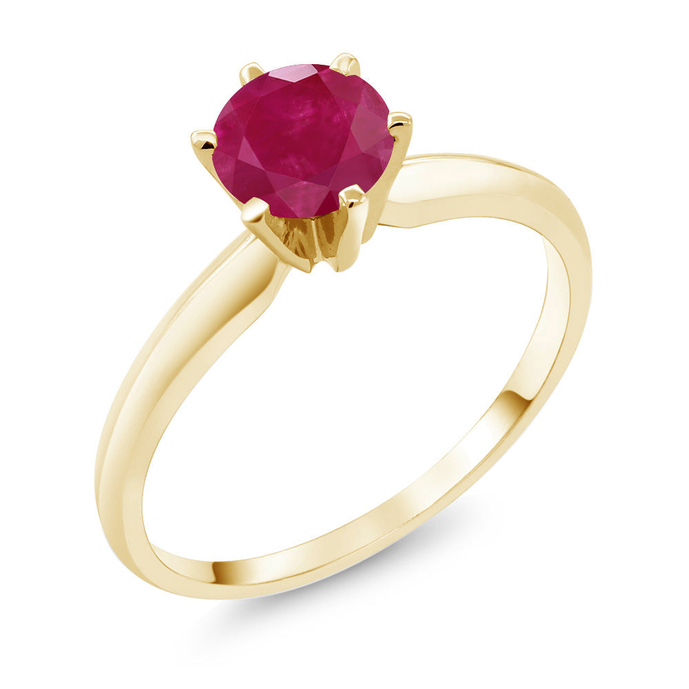 Ruby - July_9_Ring in 14K Yellow Gold