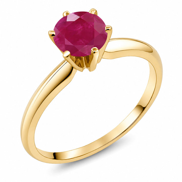 Ruby - July_7_Ring in 14K Yellow Gold