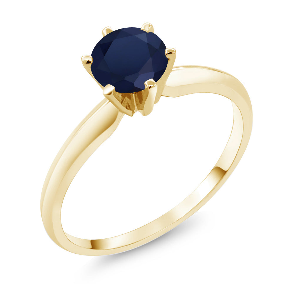 Blue Sapphire - September_5_Ring in 14K Yellow Gold