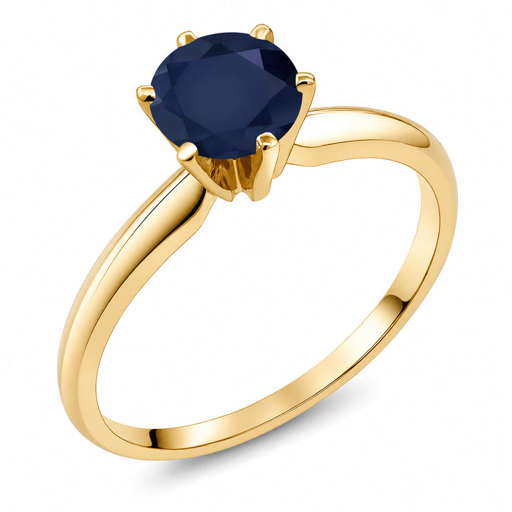 Blue Sapphire - September_5_Ring in 14K Yellow Gold