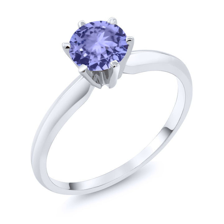 Tanzanite - December_5_Ring in 14K White Gold