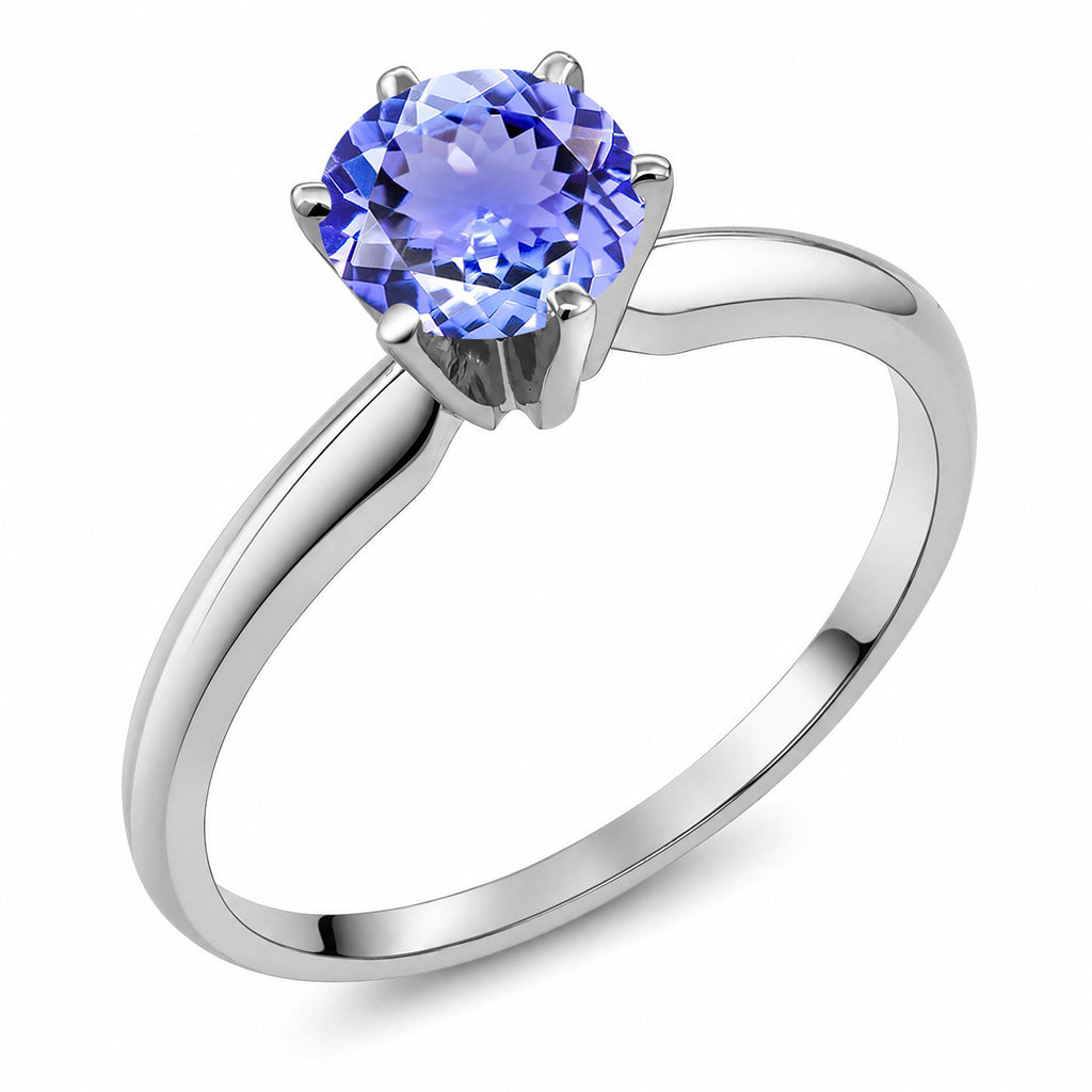 Tanzanite - December_6_Ring in 14K White Gold