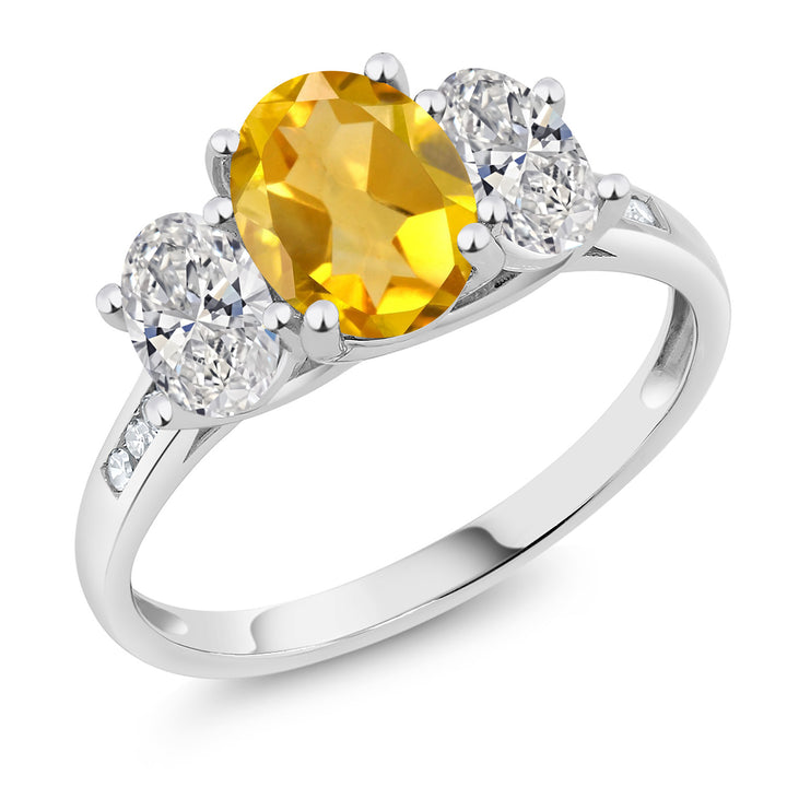 Citrine - November_5_Ring in 10K White Gold