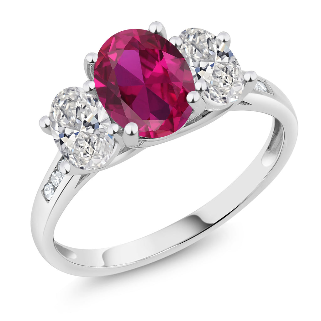 Created Ruby - July_7_Ring in 10K White Gold