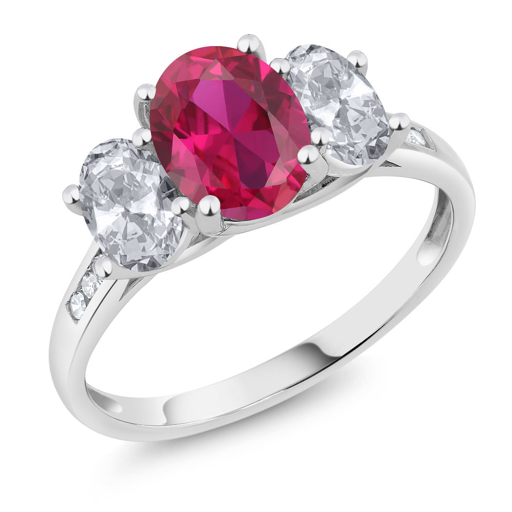 Created Ruby - July_5_Ring in 10K White Gold