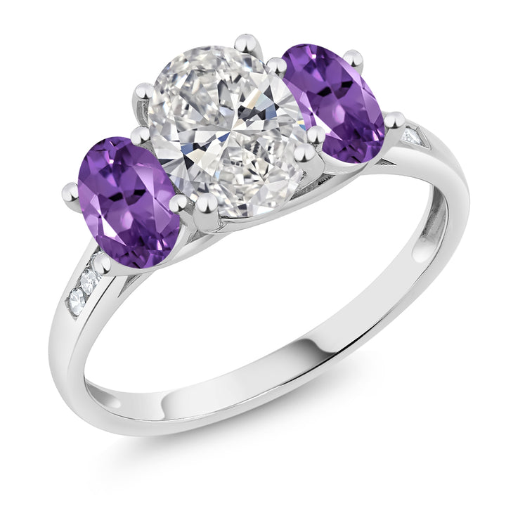 Amethyst - February_5_Ring in 10K White Gold