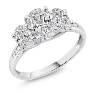 Lab Grown Diamond_5_Ring in 10K White Gold
