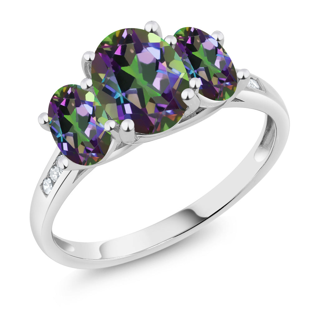 Green Mystic Topaz_7_Ring in 10K White Gold