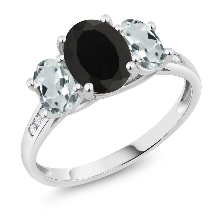 Onyx_5_Ring in 10K White Gold