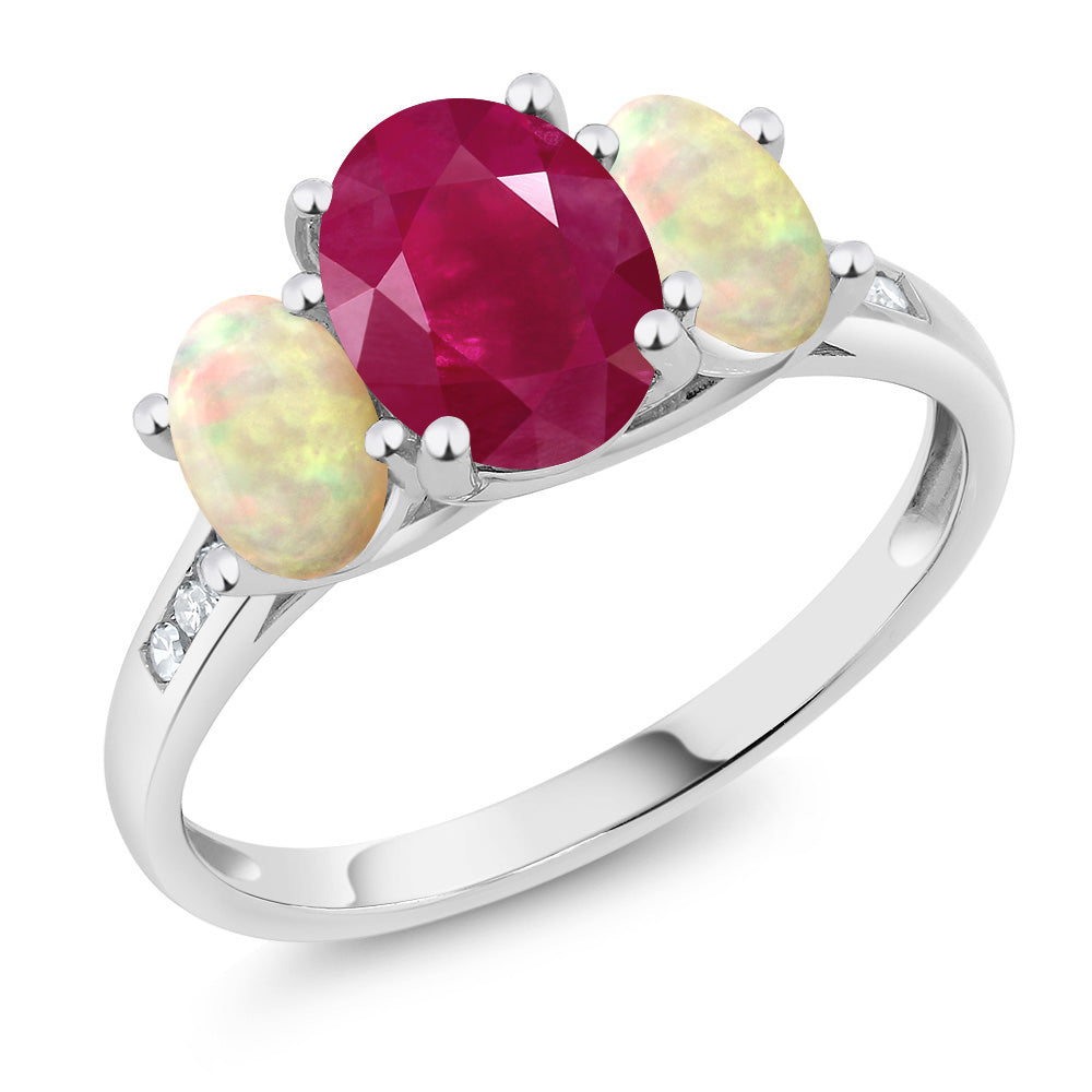 Ruby - July_5_Ring in 10K White Gold