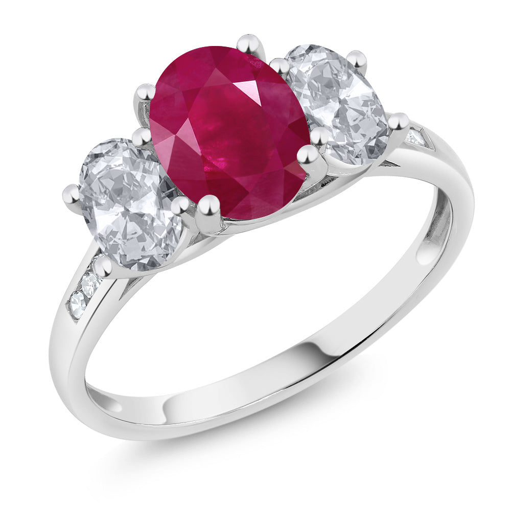 Ruby - July_8_Ring in 10K White Gold