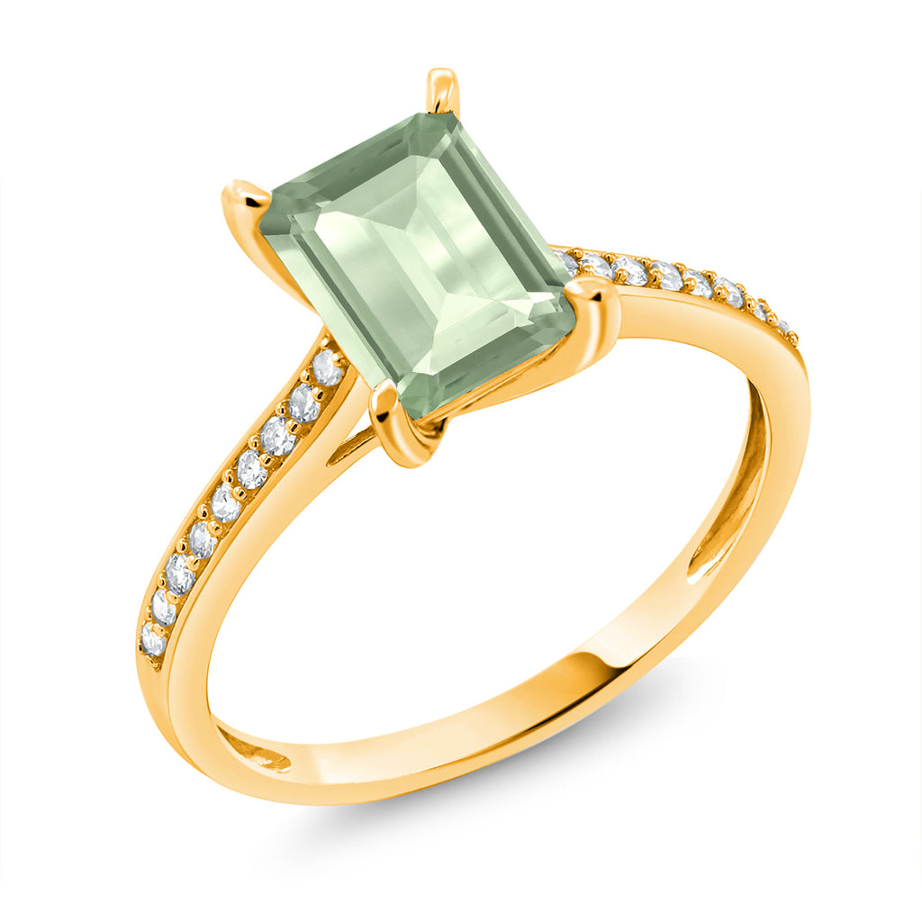 Prasiolite_7_Ring in 10K Yellow Gold