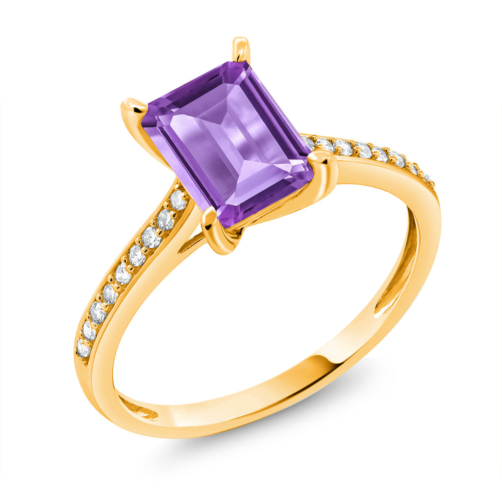 Amethyst - February_5_Ring in 10K Yellow Gold