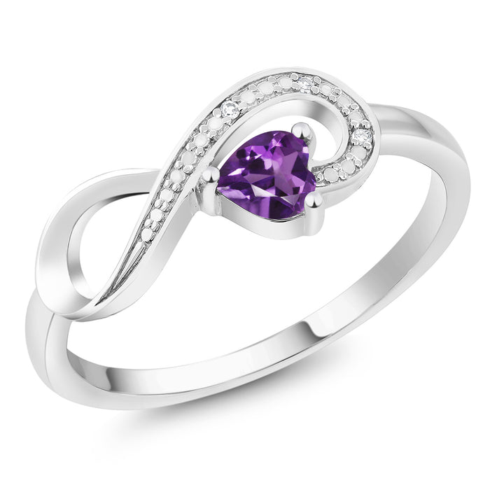 Amethyst - February_6_Ring in 10K White Gold