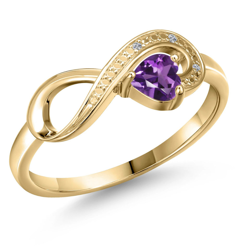 Amethyst - February_5_Ring in 10K Yellow Gold