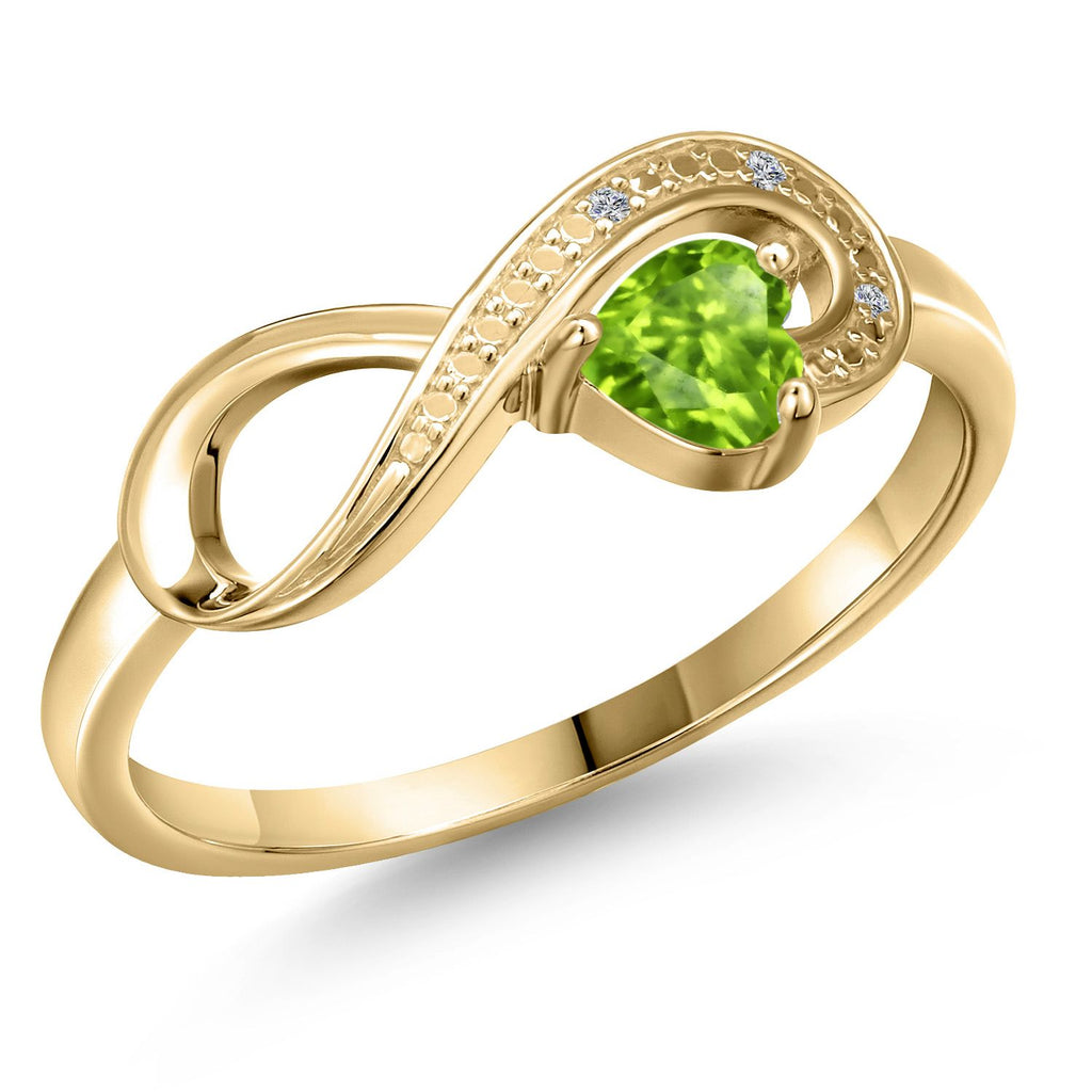 Peridot - August_7_Ring in 10K Yellow Gold