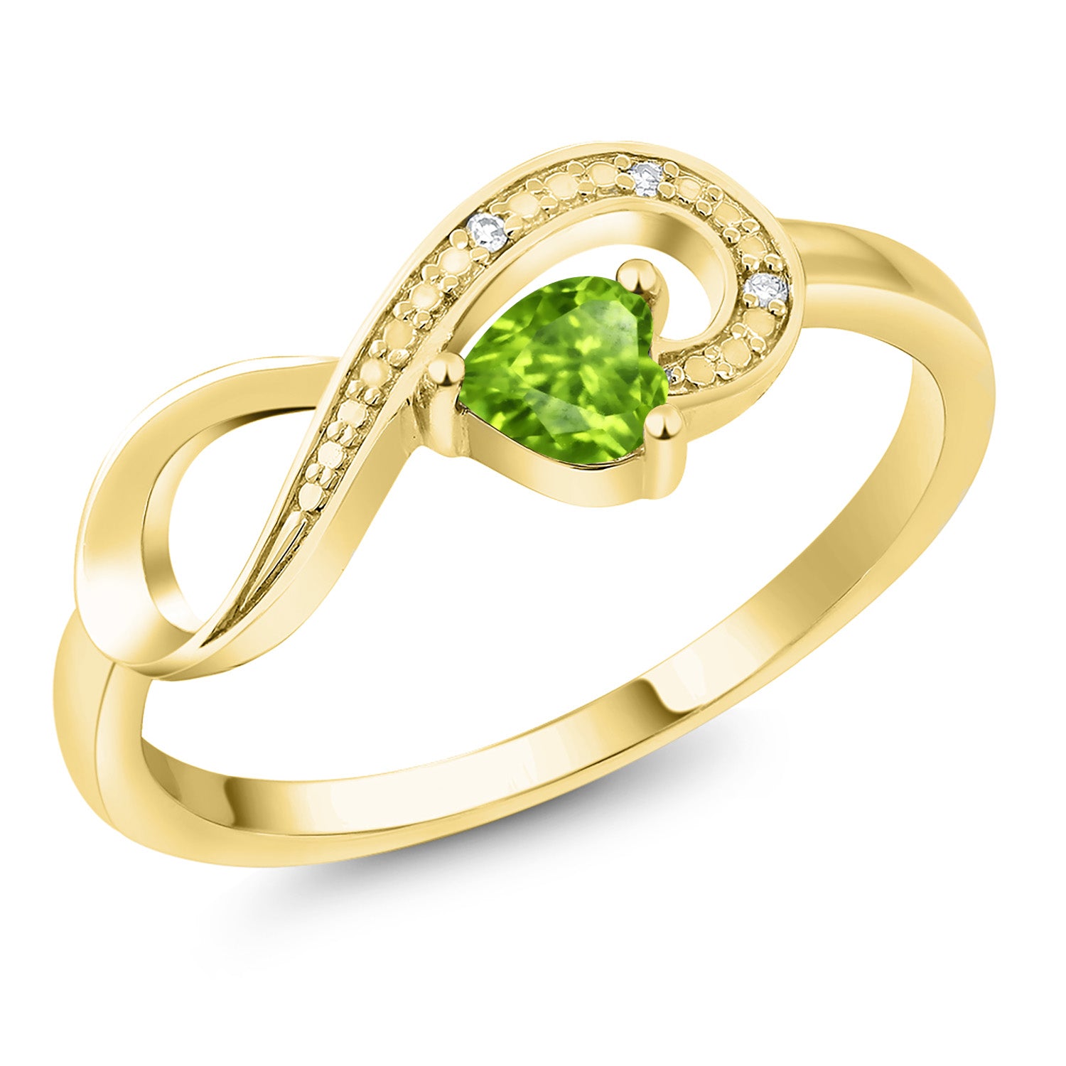 Peridot - August_7_Ring in 10K Yellow Gold