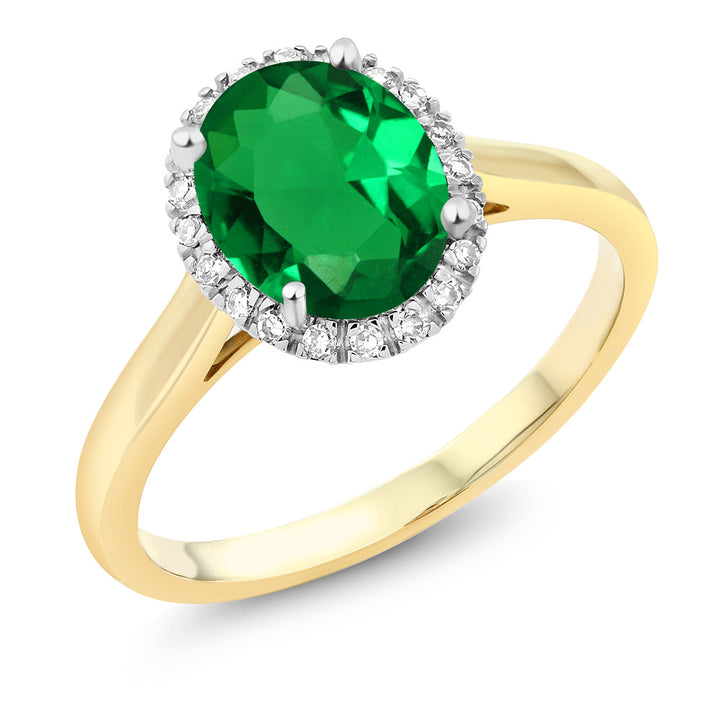 Nano Emerald - May_5_Ring in 10K Yellow Gold