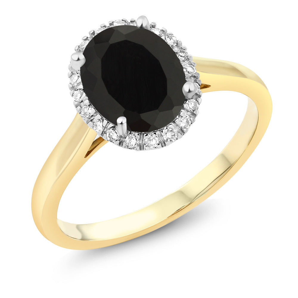Onyx - December_7.5_Ring in 10K Yellow Gold