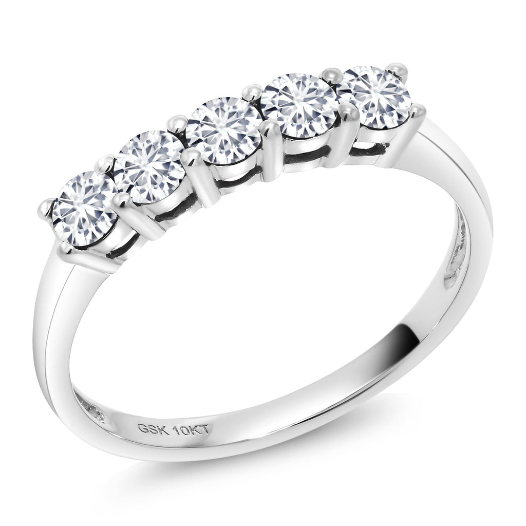 White Lab Grown Diamond_5_Ring in 10K White Gold