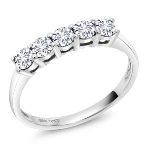 White Lab Grown Diamond_5_Ring in 10K White Gold