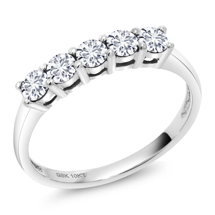 White Lab Grown Diamond_5_Ring in 10K White Gold