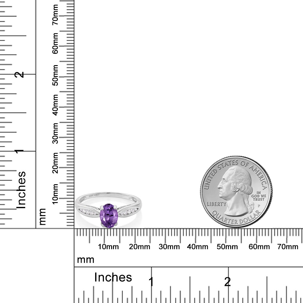Amethyst - February_6_Ring in 10K White Gold