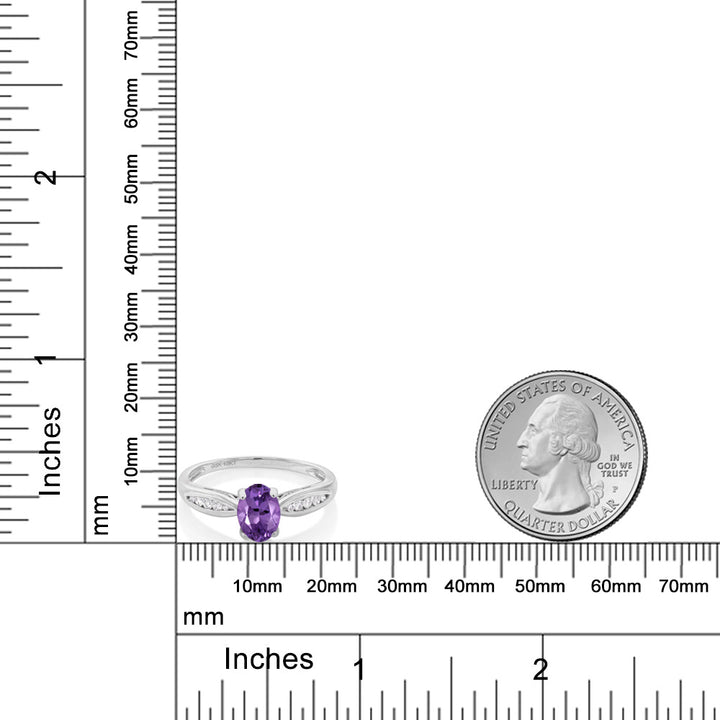 Amethyst - February_6_Ring in 10K White Gold