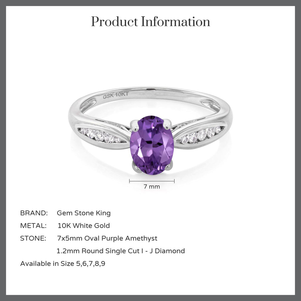 Amethyst - February_6_Ring in 10K White Gold