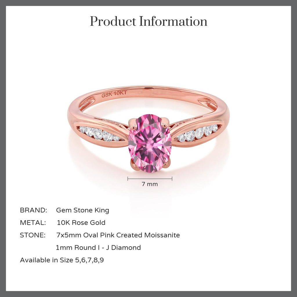 Moissanite - April_7_Ring in 10K Rose Gold