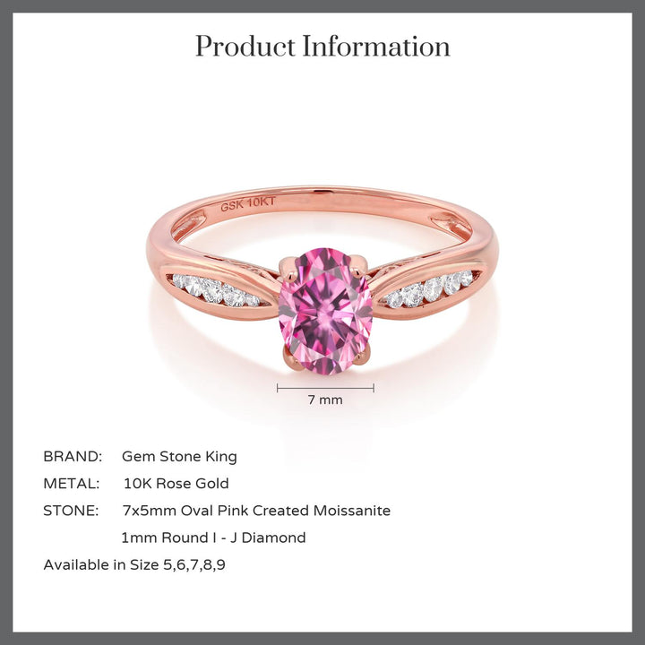 Moissanite - April_7_Ring in 10K Rose Gold