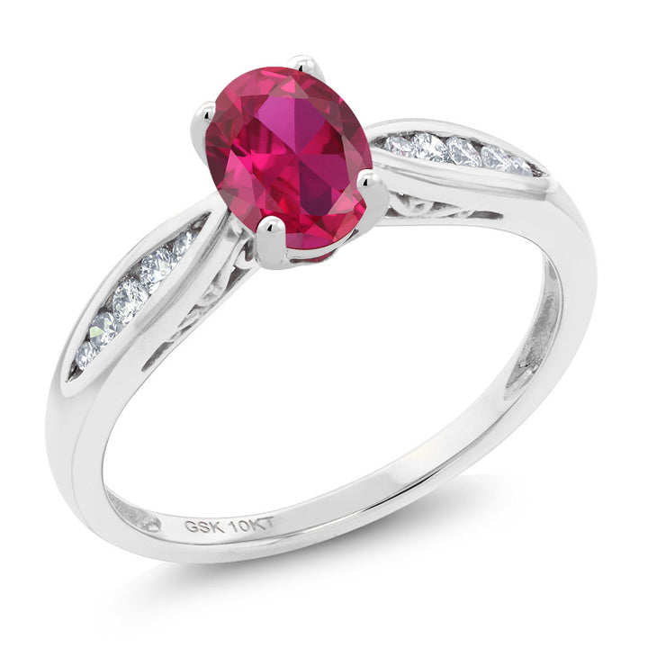 Created Ruby - July_5_Ring in 10K White Gold