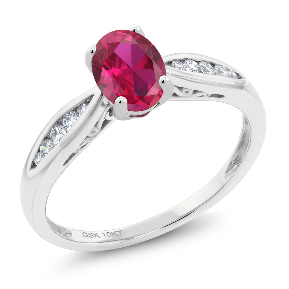 Created Ruby - July_7_Ring in 10K White Gold