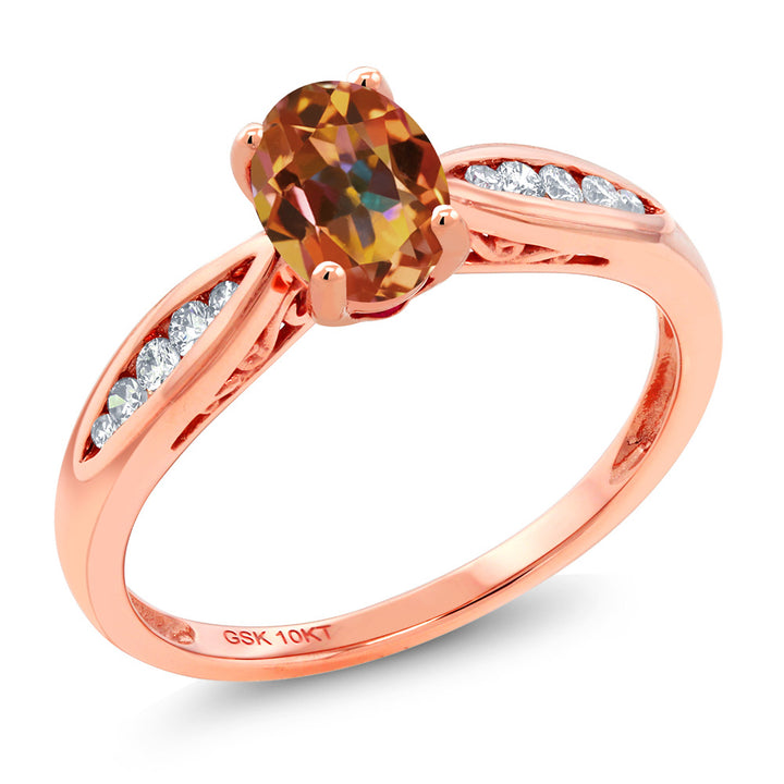 Mystic Topaz_5_Ring in 10K Rose Gold