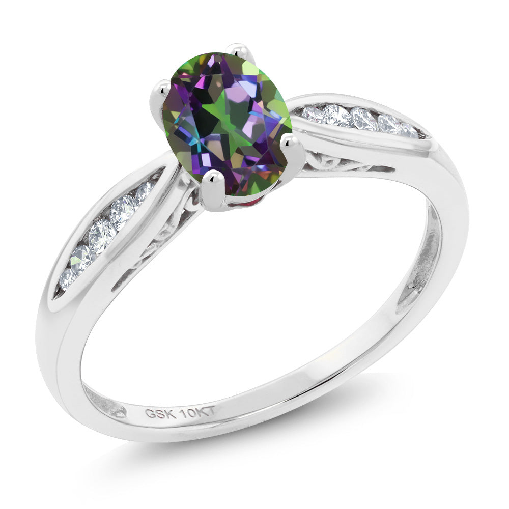Mystic Topaz_9_Ring in 10K White Gold