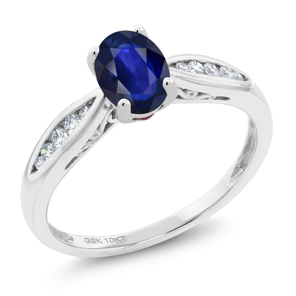 Sapphire - September_6_Ring in 10K White Gold