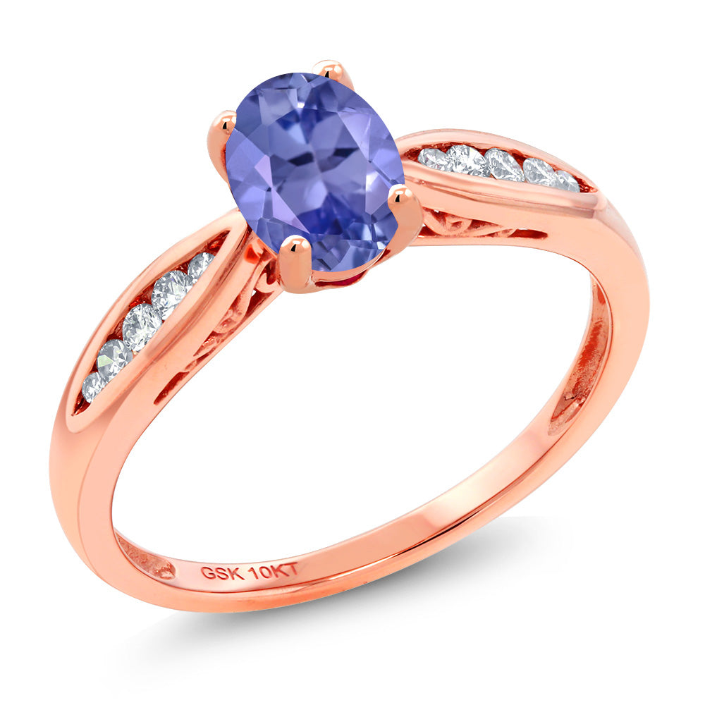 Tanzanite - December_8_Ring in 10K Rose Gold