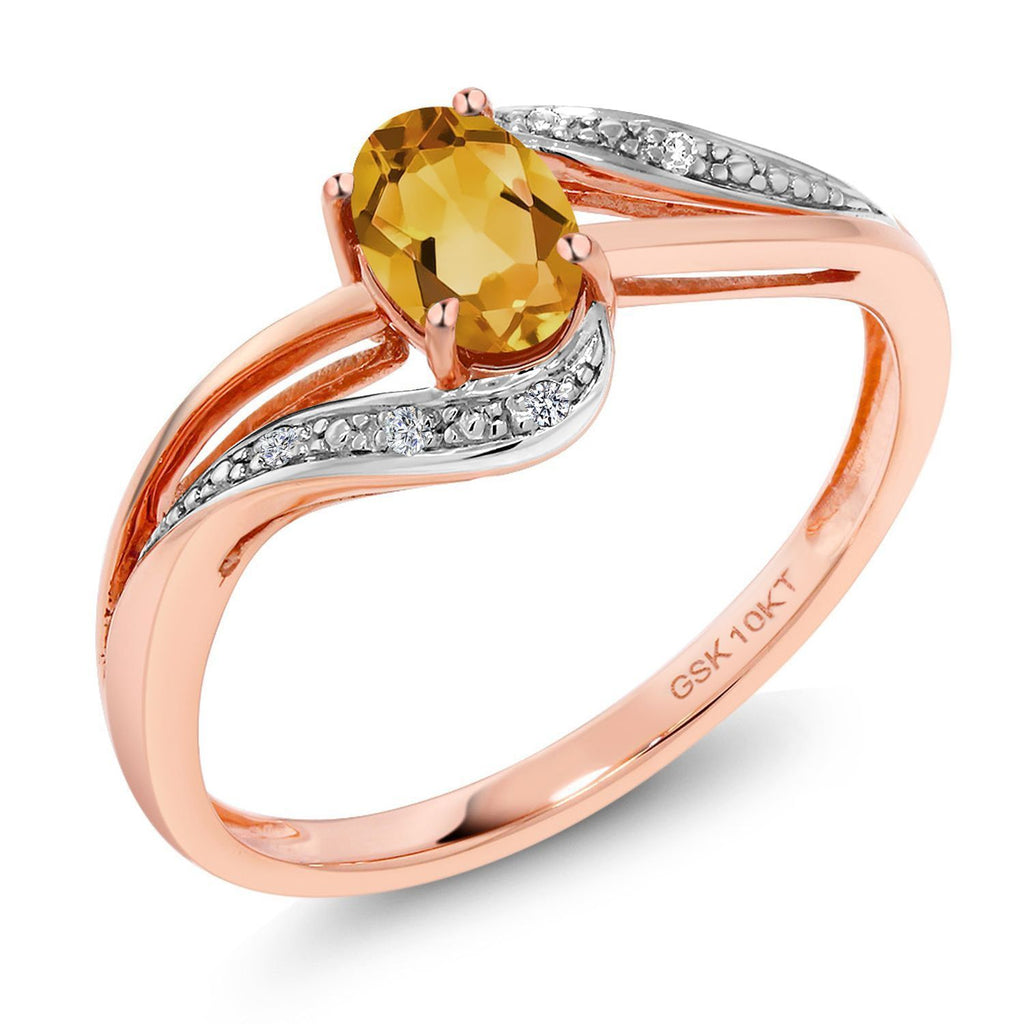 Citrine - November_6_Ring in 10K Rose Gold