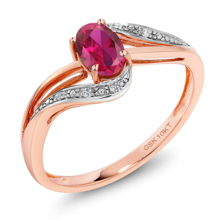 Created Ruby - July_5_Ring in 10K Rose Gold