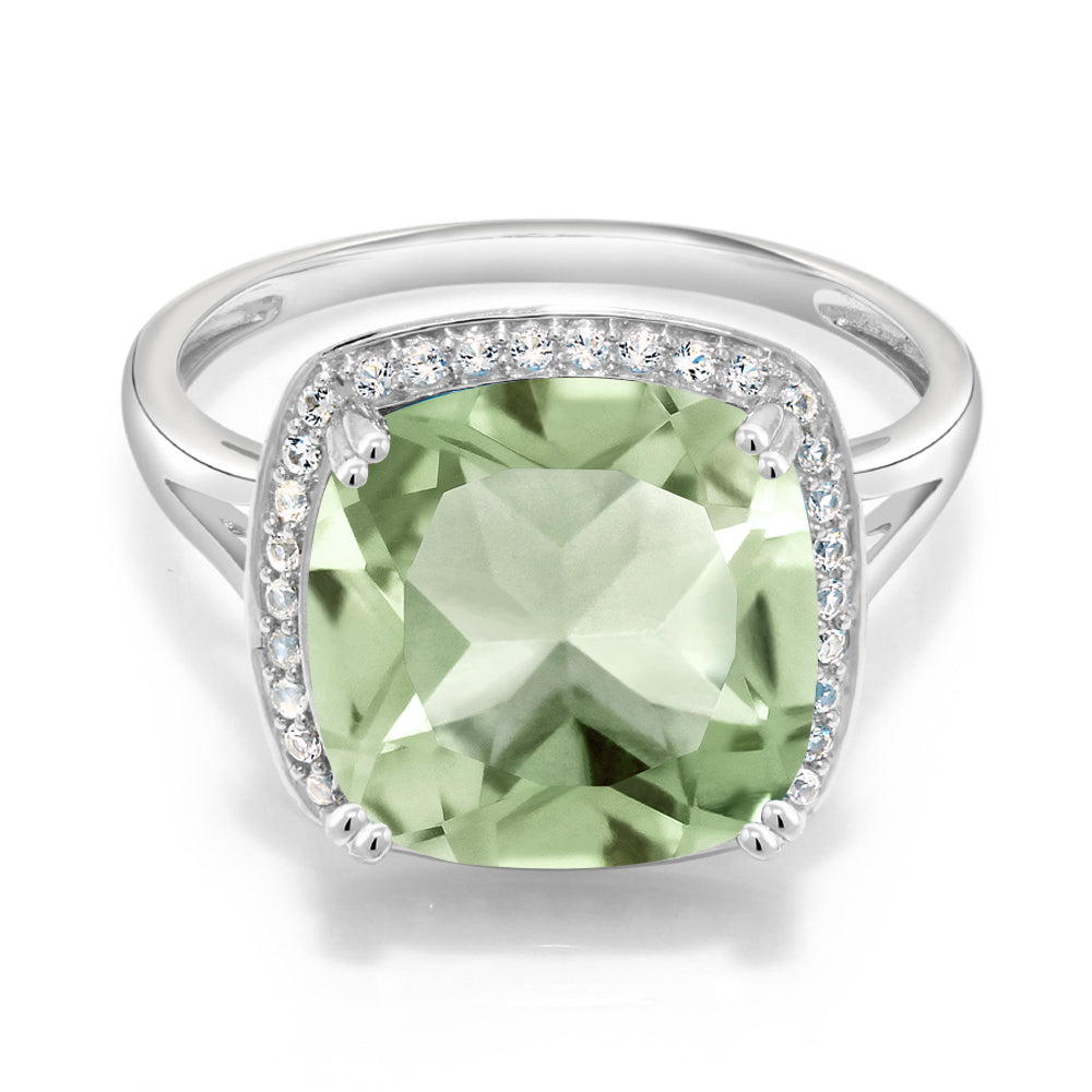 Prasiolite_8_Ring in 10K White Gold