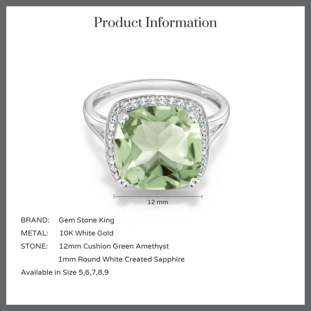 Prasiolite_8_Ring in 10K White Gold