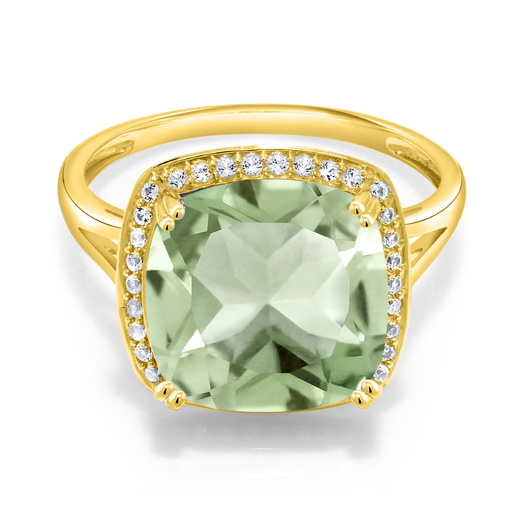Prasiolite_7_Ring in 10K Yellow Gold