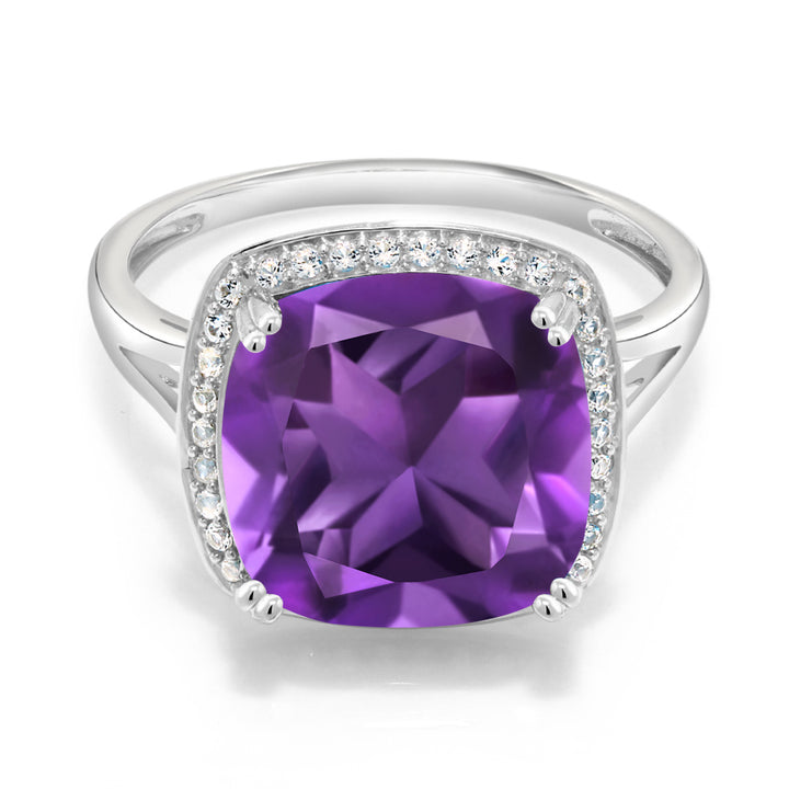 Amethyst - February_5_Ring in 10K White Gold