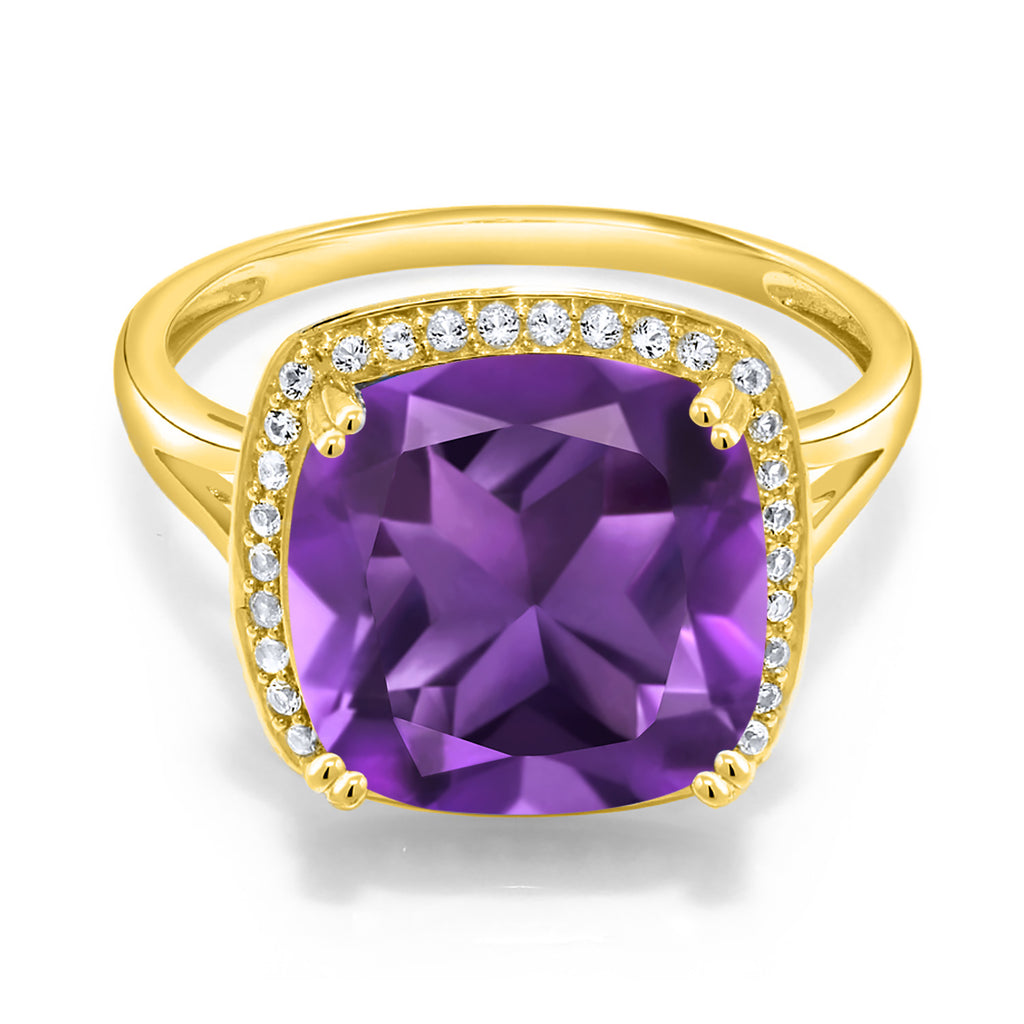 Amethyst - February_6_Ring in 10K Yellow Gold
