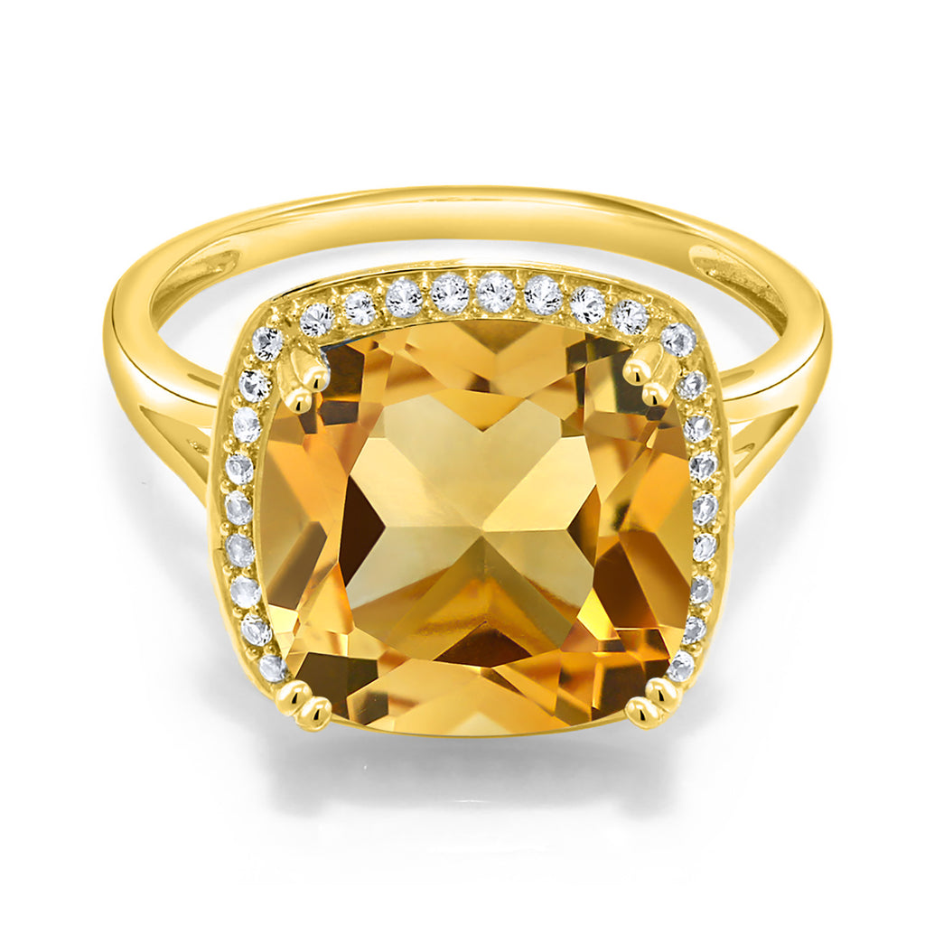 Citrine - November_8_Ring in 10K Yellow Gold