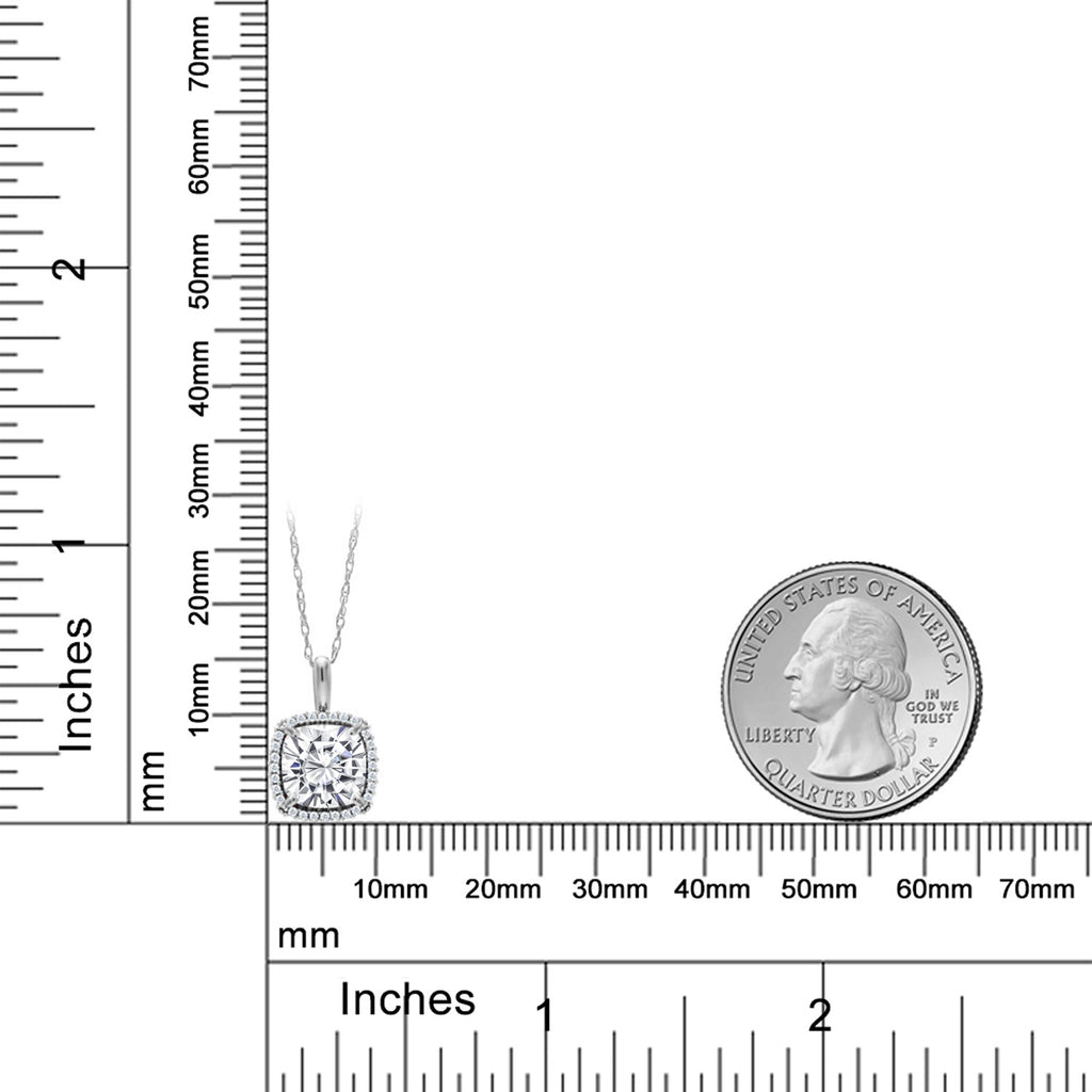 Pendant in 10K White Gold