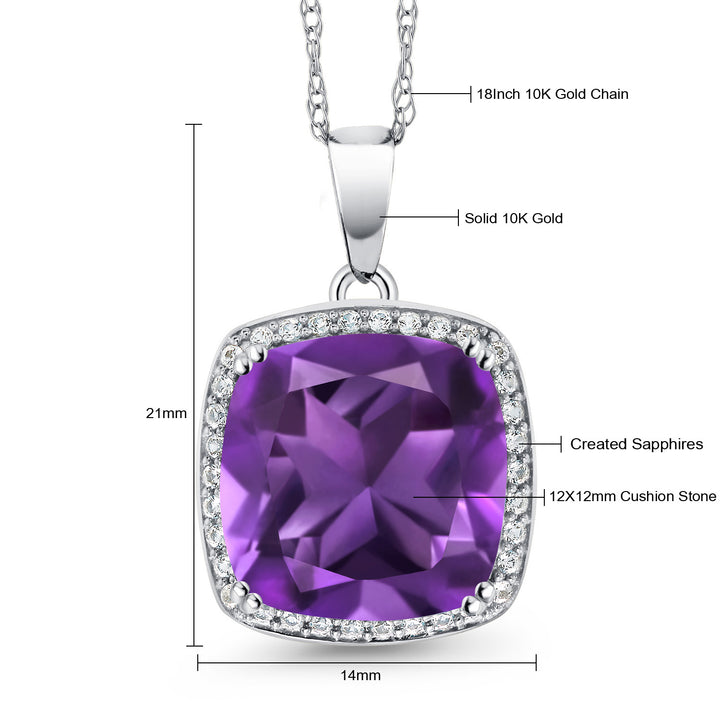 Amethyst - February_10K White Gold